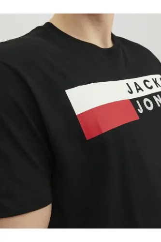 Logo T-Shirt- Plus Size- Black - JACK & JONES (1)