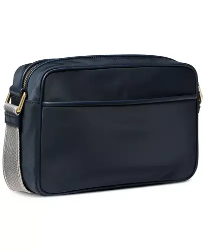 Logo Large Nylon Crossbody with Webbing Strap -Navy - MICHAEL KORS (1)
