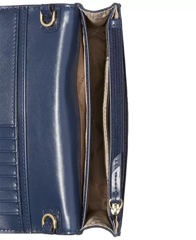 Logo Small Nylon Crossbody with Webbing Strap -Navy - 3
