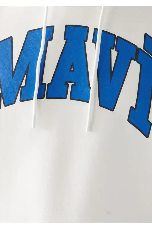 Логотипная белая толстовка с капюшоном 067149-70057-Белый - 6