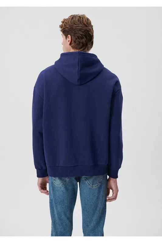 Логотипная Толстовка с Капюшоном 067149-70722-Mavi - 4