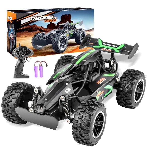 LOHEER Remote Control Car, 1:18 High Speed RC Cars, 20+ km/h Toy for Boys & Girls, Kids Gift - LOHEER