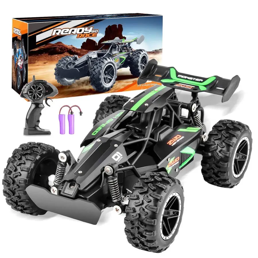 LOHEER Remote Control Car, 1:18 High Speed RC Cars, 20+ km/h Toy for Boys & Girls, Kids Gift - 1