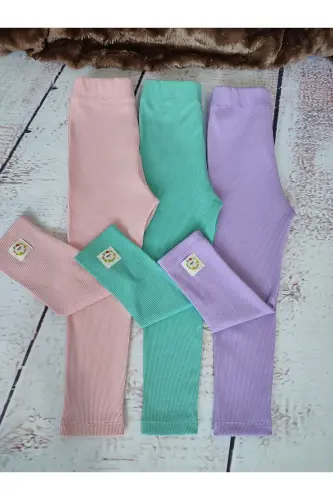 LoL Baby Series 3-Pack Ribbed Leggings with Tag Details - 1