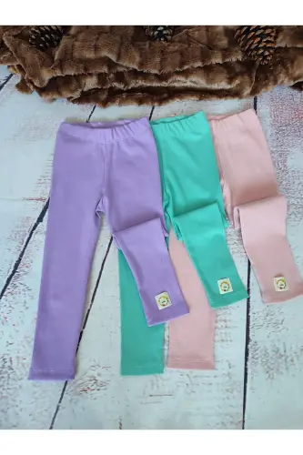 LoL Baby Series 3-Pack Ribbed Leggings with Tag Details - BABYELISCO (1)