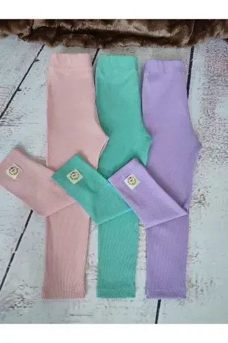 LoL Baby Series 3-Pack Ribbed Leggings with Tag Details - 1