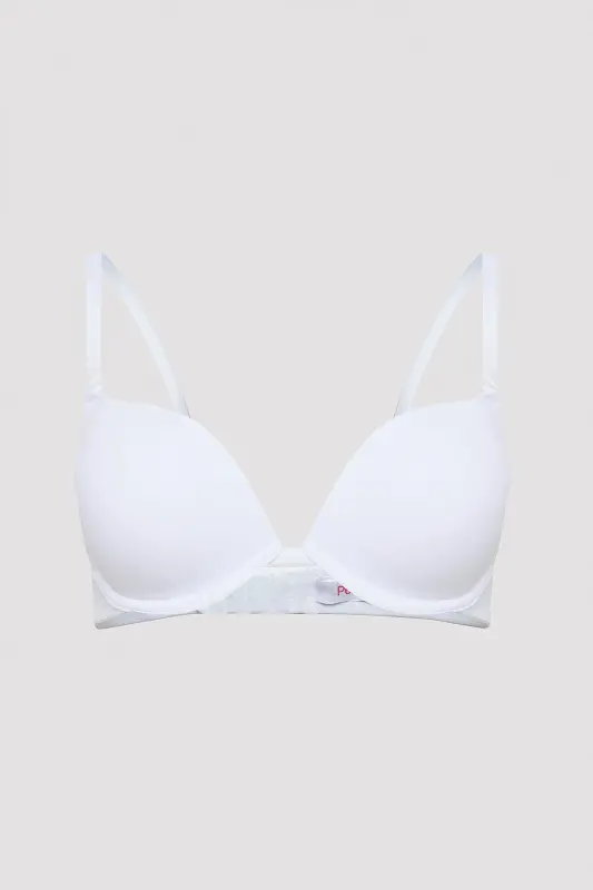Lol Up Push Up Balenli Beyaz Sütyen - 4