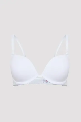 Lol Up Push Up Underwire White Bra - 5