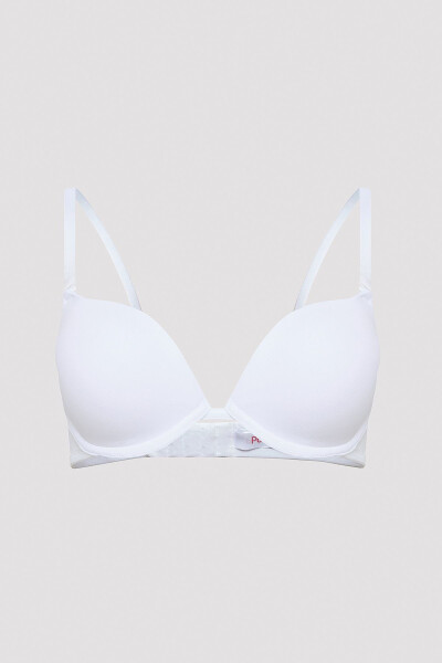 Lol Up Push Up Underwire White Bra - 8