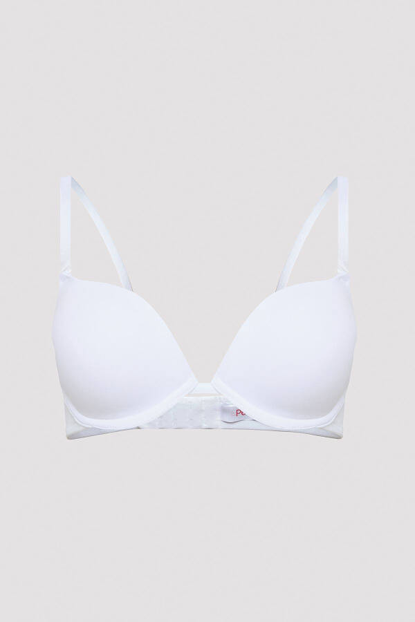 Lol Up Push Up Underwire White Bra - 8