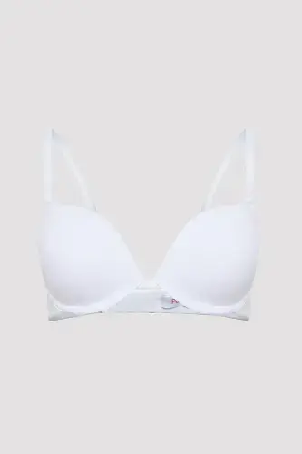 Lol Up Push Up Underwire White Bra - 4