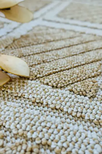 Lola İskandinav Dokuma Bukleli Bej Modern Salon Halısı Mutfak Halısı Koridor Halısı Yolluk-Krem Bej - 4