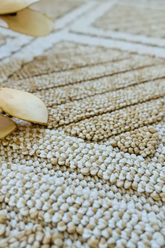 Lola İskandinav Dokuma Bukleli Bej Modern Salon Halısı Mutfak Halısı Koridor Halısı Yolluk-Krem Bej - 4