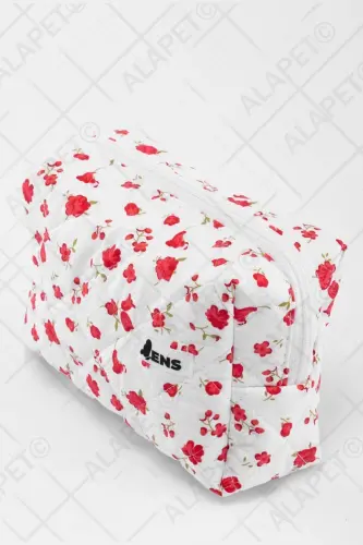 Lola Naqshli Makiyaj Sumkasi (Katta Hajm) Kapitone Naqshli Ultra Yumshoq - 7