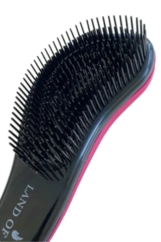 Lom1012 Dolaşık Saç Açma Tarağı, Yetişkin & Çocuklar Için Saç Düğüm Çözücü (PEMBE)-Pembe - 2