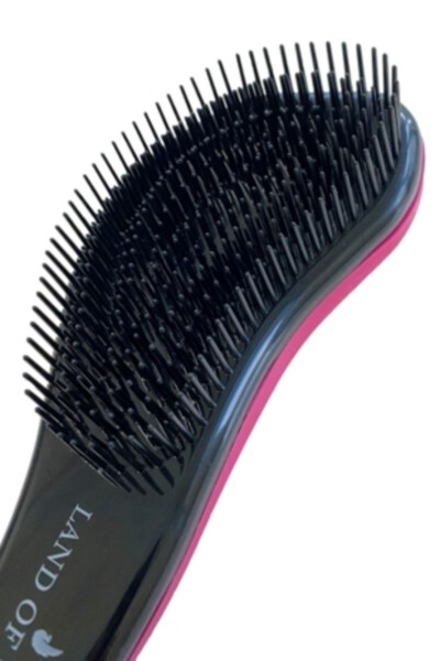 Lom11012 Detangling Hair Brush, Hair Knot Remover for Adults & Children (PINK) - LAND OF MYTH (1)