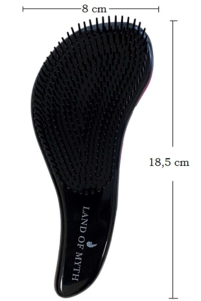 Lom11012 Detangling Hair Brush, Hair Knot Remover for Adults & Children (PINK) - 3