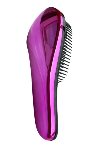 Lom11015 Chigal sochlarni ochuvchi taroq Kattalar va bolalar uchun tugunlarni yechuvchi soch cho'tkasi (ROSE PINK BLACK)-ROSE PINK BLACK - LAND OF MYTH (1)