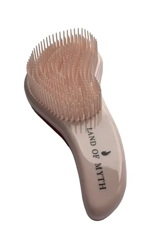 Lom11016 Detangling Hair Brush for Adults & Kids Knot Out Hair Brush (ROSE GOLG PINK)-ROSE GOLG PINK - 2