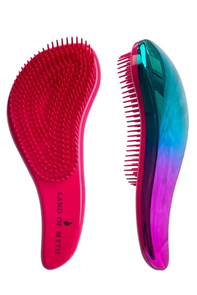 Lom11017 Detangling Comb for Adults & Children Knot Removing Hair Brush (gradient Red) - LAND OF MYTH