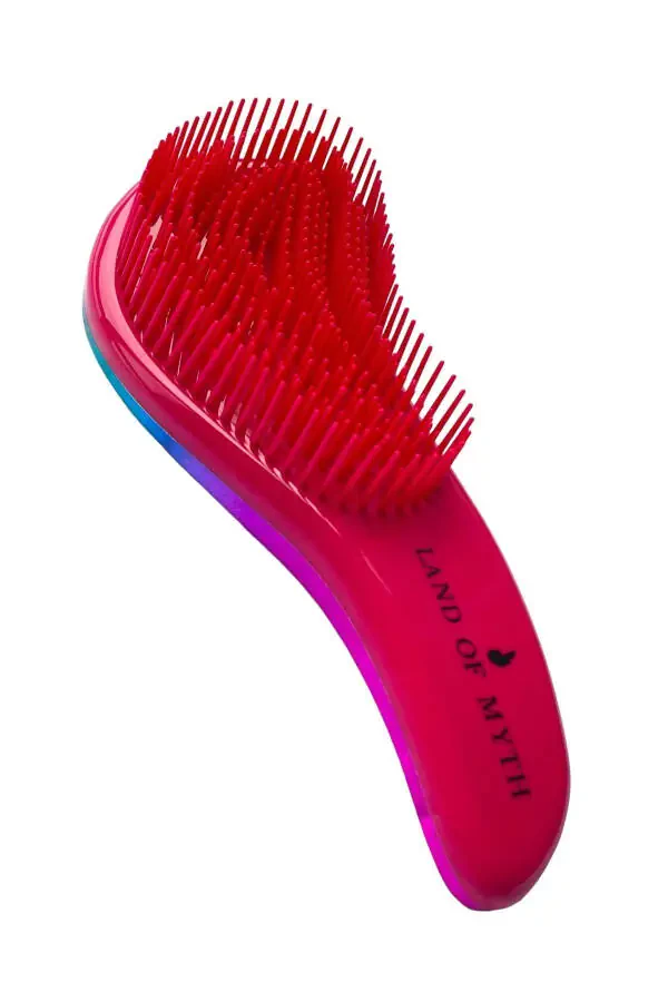 Lom11017 Detangling Comb for Adults & Children Knot Removing Hair Brush (gradient Red) - 4