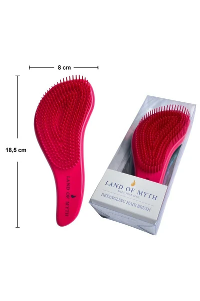 Lom11017 Detangling Comb for Adults & Children Knot Removing Hair Brush (gradient Red) - 5