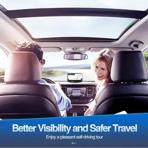 Loncaster 2 Pack Car Phone Holder Mount, [Horizontal 360° Rotatable] Silicone Phone Mount for Car Dashboard, Hands Free Cell Phone Holder Compatible with iPhone 16 15 14 13 12 Pro Max - 6