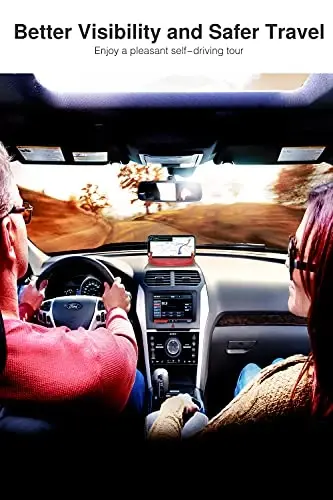 Loncaster Car Phone Holder, Car Phone Mount Silicone Car Pad Mat for Various Dashboards, Slip Free Desk Phone Stand Compatible with iPhone, Samsung, Android Smartphones, GPS Devices and More (Red) - 6