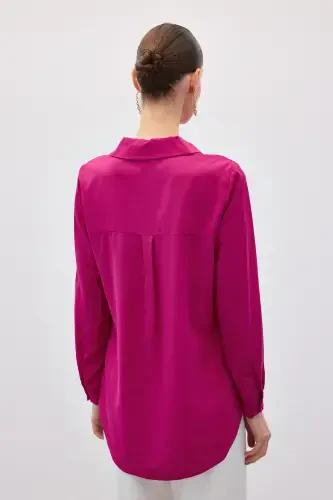 Long Back Shirt - Fuchsia - 6