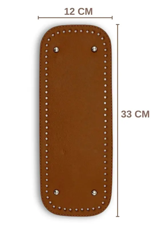 Long Bag Bottom Artificial Leather 12cmx33cm - 1