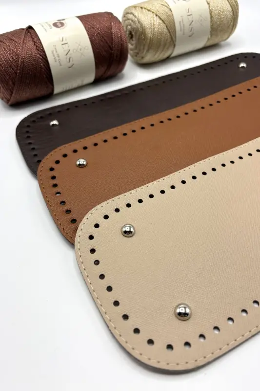 Long Bag Bottom Artificial Leather 12cmx33cm - 6