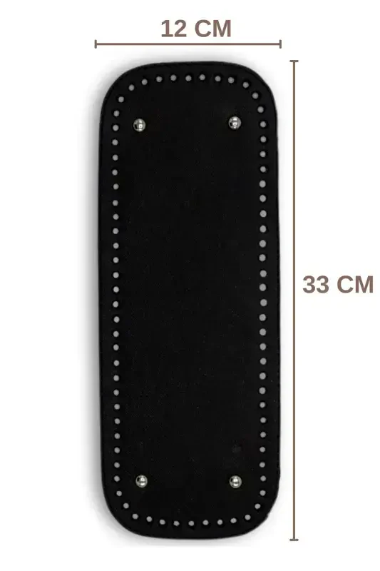 Long Bag Bottom Artificial Leather 12cmx33cm - SENSY