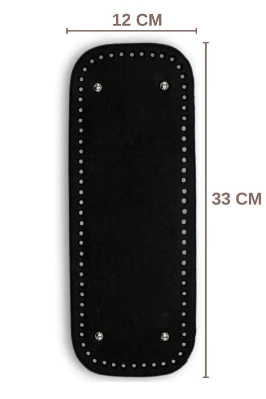 Long Bag Bottom Artificial Leather 12cmx33cm - 1