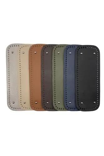 Long Bag Bottom Artificial Leather 12cmx33cm - 4