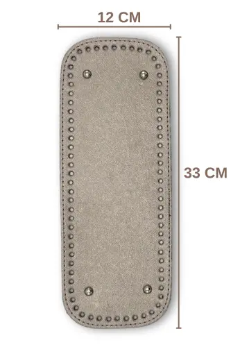 Long Bag Bottom Faux Leather 12cmx33cm 