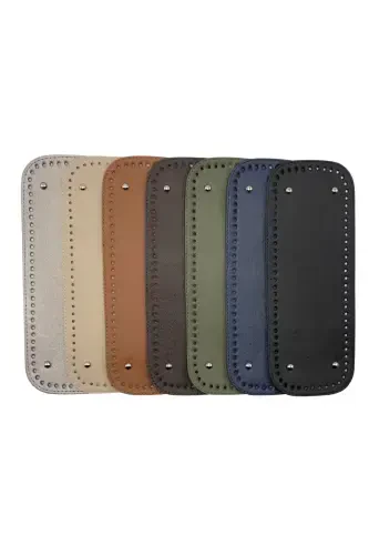 Long Bag Bottom Faux Leather 12cmx33cm - 8