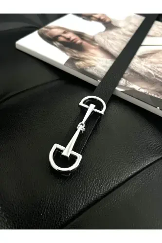 Long Buckle Thin Women's Belt, Jacket Belt, Shirt Belt, Dress Belt - FIORI (1)