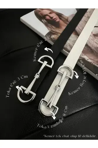 Long Buckle Thin Women's Belt, Jacket Belt, Shirt Belt, Dress Belt - 1