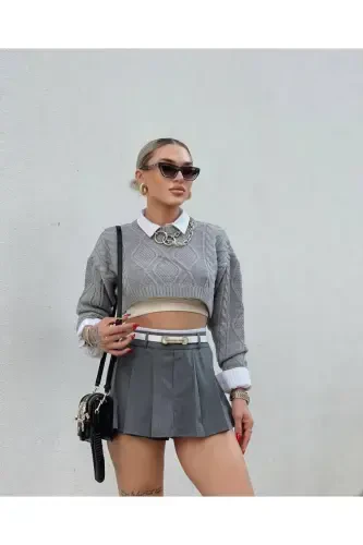 Long Buckle Thin Women's Belt, Jacket Belt, Shirt Belt, Dress Belt - FIORI (1)