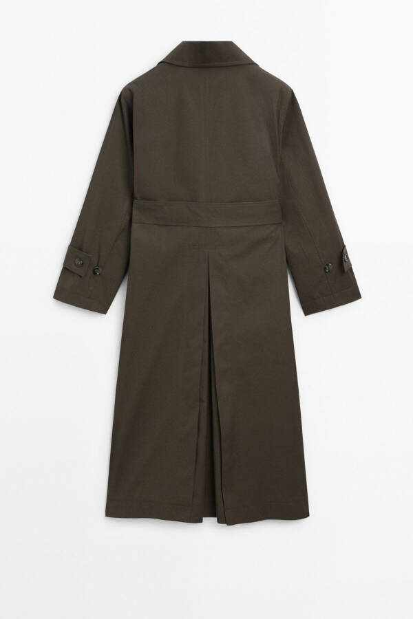 Long, cotton trench coat - 16