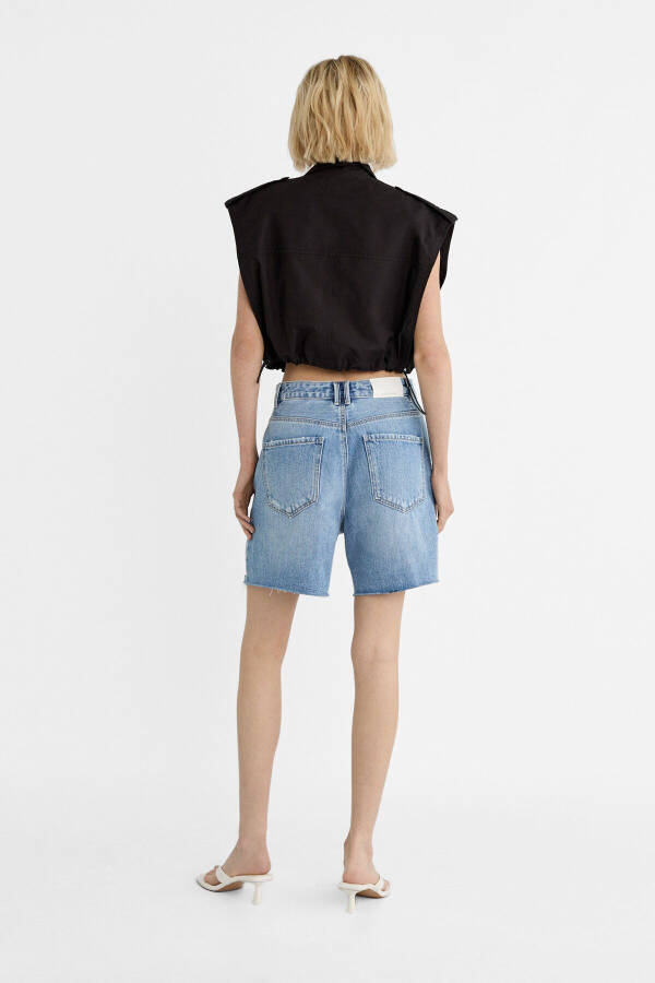 Long denim shorts - 3