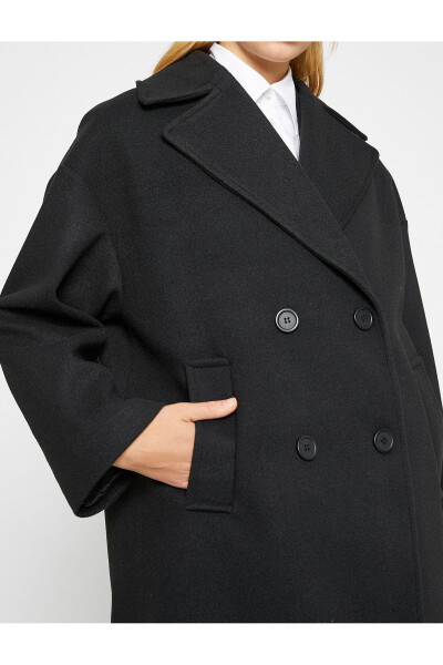 Long double-breasted cashmere coat - 5