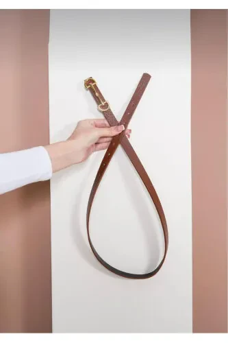 Long Double Buckle Belt 2cm Plate - 6