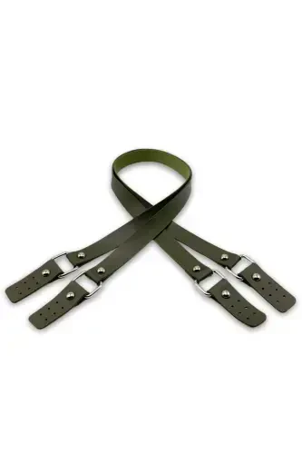 Long Double Leather Bag Handle 80 Cm - 1