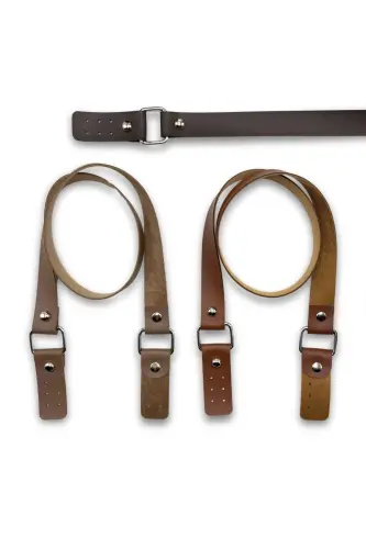 Long Double Leather Bag Handle 80cm - 7