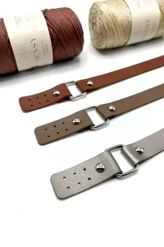 Long Double Leather Bag Strap 80cm - 1