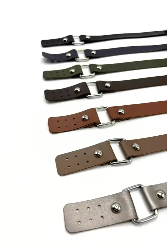 Long Double Leather Bag Strap 80cm - 4