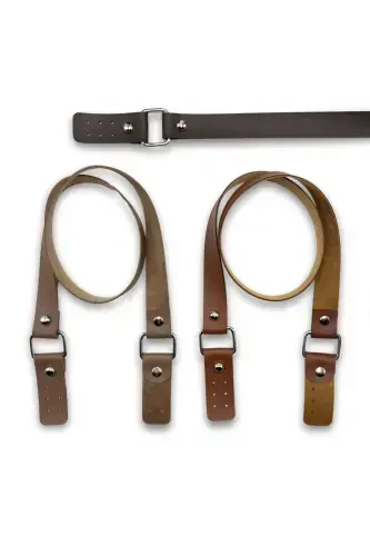 Long Double Leather Bag Strap 80cm - 7