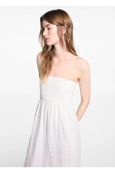 Long Dress with Lurex Fabric - MANGO TEEN