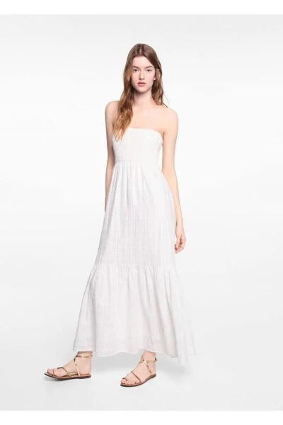 Long Dress with Lurex Fabric - MANGO TEEN (1)